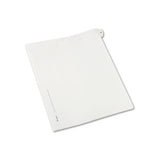 Preprinted Legal Exhibit Side Tab Index Dividers, Allstate Style, 10-tab, 25, 11 X 8.5, White, 25-pack