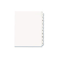 Preprinted Legal Exhibit Side Tab Index Dividers, Allstate Style, 10-tab, I To X, 11 X 8.5, White, 1 Set