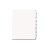 Preprinted Legal Exhibit Side Tab Index Dividers, Allstate Style, 10-tab, I To X, 11 X 8.5, White, 1 Set