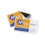 Magnetic Business Cards, 2 X 3 1-2, White, 10-sheet, 30-pack