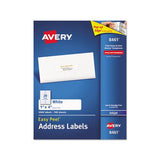 Easy Peel White Address Labels W- Sure Feed Technology, Inkjet Printers, 1 X 4, White, 20-sheet, 100 Sheets-box