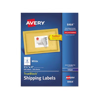 Shipping Labels W- Trueblock Technology, Inkjet Printers, 3.33 X 4, White, 6-sheet, 100 Sheets-box