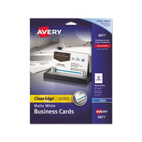 True Print Clean Edge Business Cards, Inkjet, 2 X 3 1-2, White, 200-pack
