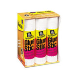 Permanent Glue Stic Value Pack, 1.27 Oz, Applies White, Dries Clear, 6-pack