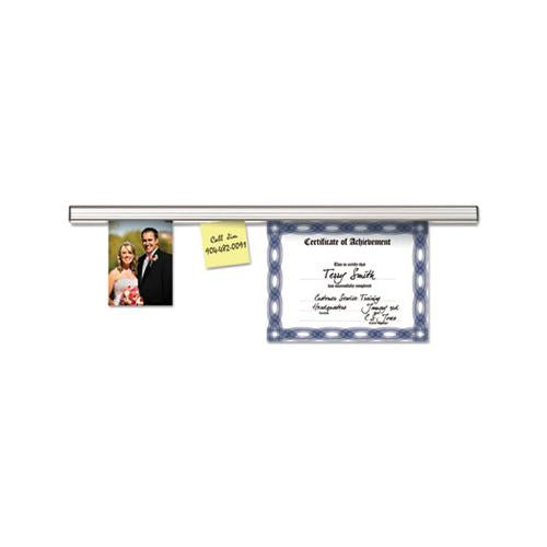 Grip-a-strip Display Rail, 48 X 1 1-2, Aluminum Finish