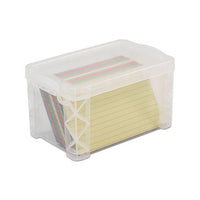 Super Stacker Storage Boxes, Hold 400 3 X 5 Cards, Plastic, Clear