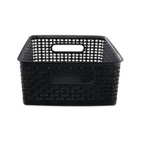 Weave Bins, 14.25 X 10.25 X 4.75, Black, 2-pack