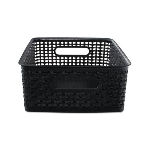 Weave Bins, 14.25 X 10.25 X 4.75, Black, 2-pack
