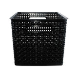 Weave Bins, 13.88 X 10.5 X 8.75, Black, 2-pack