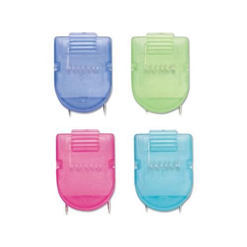 Wall Clips For Fabric Panels, 40 Sheets, Assorted Cool Colors, 20-box