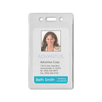 Proximity Id Badge Holder, Vertical, 2.68 X 4.38, Clear, 50-pack