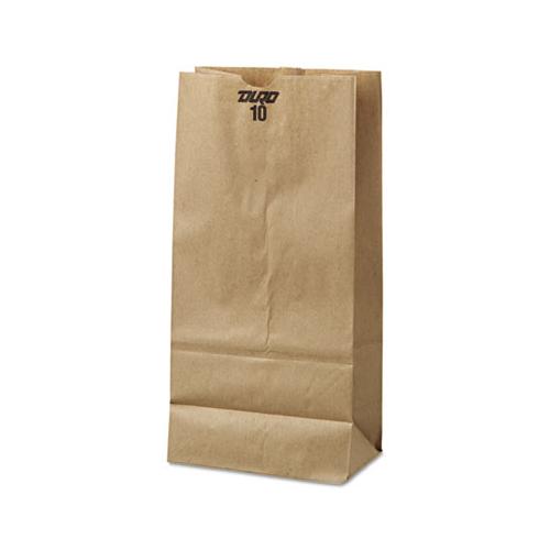 Grocery Paper Bags, 35 Lbs Capacity, #10, 6.31"w X 4.19"d X 13.38"h, Kraft, 500 Bags