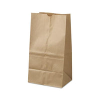 Grocery Paper Bags, 40 Lbs Capacity, #25 Squat, 8.25"w X 6.13"d X 15.88"h, Kraft, 500 Bags