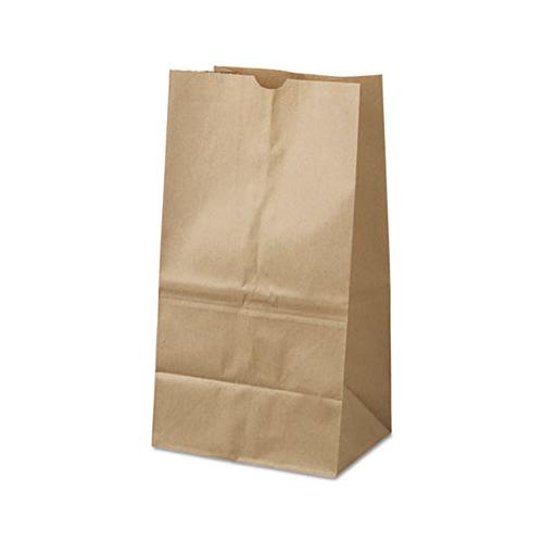Grocery Paper Bags, 40 Lbs Capacity, #25 Squat, 8.25"w X 6.13"d X 15.88"h, Kraft, 500 Bags