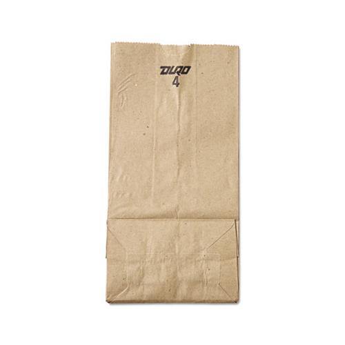 Grocery Paper Bags, 30 Lbs Capacity, #4, 5"w X 3.33"d X 9.75"h, Kraft, 500 Bags