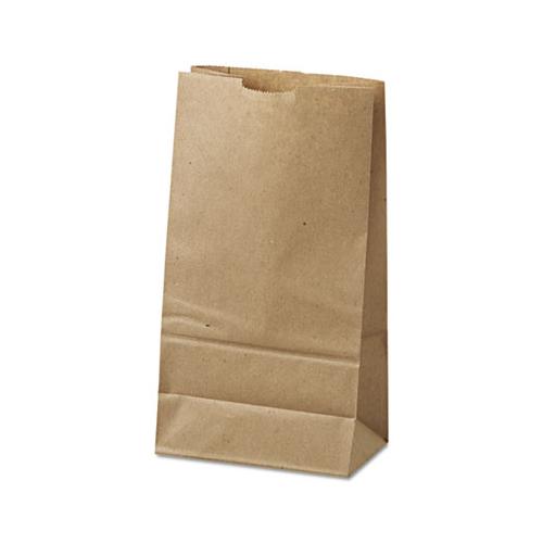 Grocery Paper Bags, 35 Lbs Capacity, #6, 6"w X 3.63"d X 11.06"h, Kraft, 500 Bags