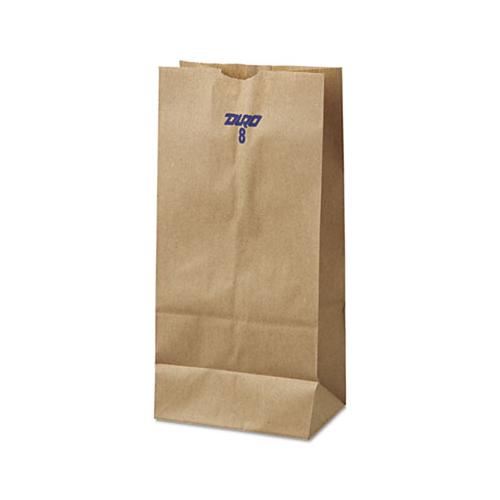 Grocery Paper Bags, 35 Lbs Capacity, #8, 6.13"w X 4.17"d X 12.44"h, Kraft, 500 Bags