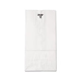 Grocery Paper Bags, 40 Lbs Capacity, #12, 7.06"w X 4.5"d X 13.75"h, White, 500 Bags