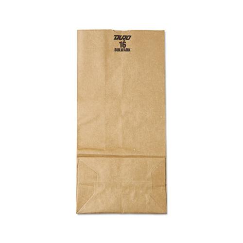 Grocery Paper Bags, 57 Lbs Capacity, #16, 7.75"w X 4.81"d X 16"h, Kraft, 500 Bags
