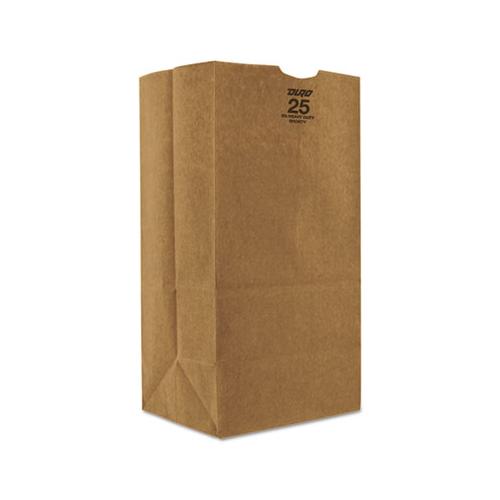 Grocery Paper Bags, 57 Lbs Capacity, #25, 8.25"w X 6.13"d X 15.88"h, Kraft, 500 Bags