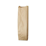 Liquor-takeout Quart-sized Paper Bags, 35 Lbs Capacity, Quart, 4.25"w X 2.5"d X 16"h, Kraft, 500 Bags