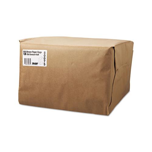 Grocery Paper Bags, 52 Lbs Capacity, 1-6 Bbl, 12"w X 7"d X 17"h, Kraft, 500 Bags