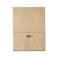 Grocery Paper Bags, 57 Lbs Capacity, 1-6 Bbl, 12"w X 7"d X 17"h, Kraft, 500 Bags