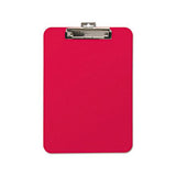 Unbreakable Recycled Clipboard, 1-4" Capacity, 8 1-2 X 11, Red