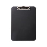 Unbreakable Recycled Clipboard, 1-2" Capacity, 8 1-2 X 11, Black