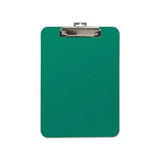 Unbreakable Recycled Clipboard, 1-4" Capacity, 9 X 12 1-2, Green