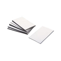 Business Card Magnets, 3 1-2 X 2, White, Adhesive Coated, 25-pack