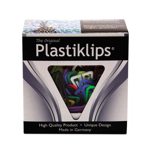 Plastiklips Paper Clips, Large (no. 6), Assorted Colors, 200-box