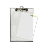 Quick Reference Clipboard, 1-2" Capacity, 8 1-2 X 11, Clear