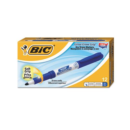 Intensity Low Odor Dry Erase Marker, Fine Bullet Tip, Blue, Dozen