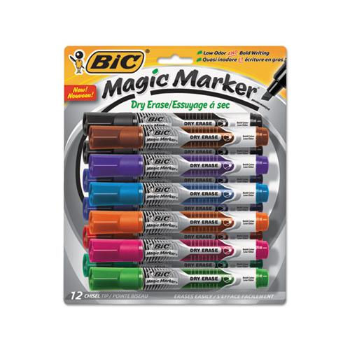 Intensity Tank-style Advanced Dry Erase Marker, Broad Bullet Tip, Assorted, Dozen