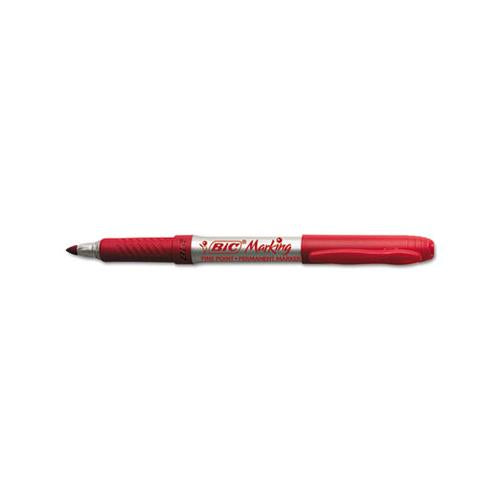 Intensity Permanent Marker, Fine Bullet Tip, Rambunctious Red, Dozen