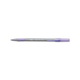 Round Stic Grip Xtra Comfort Stick Ballpoint Pen, 1.2mm, Purple Ink, Gray Barrel, Dozen