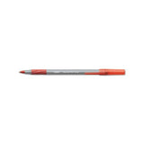 Round Stic Grip Xtra Comfort Stick Ballpoint Pen, 1.2mm, Red Ink, Gray Barrel, Dozen