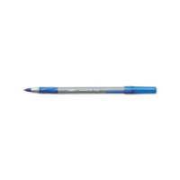 Round Stic Grip Xtra Comfort Stick Ballpoint Pen Value Pack, 1.2mm, Blue Ink, Gray Barrel, 36-pack
