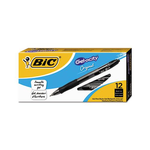 Gel-ocity Retractable Gel Pen, 0.7 Mm, Black Ink, Translucent Black Barrel, Dozen