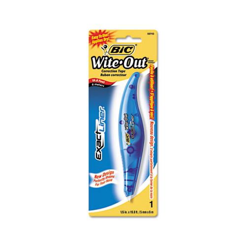 Wite-out Brand Exact Liner Correction Tape, Non-refillable, Blue, 1-5" X 236"