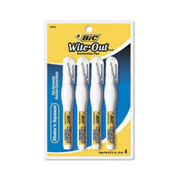 Wite-out Shake 'n Squeeze Correction Pen, 8 Ml, White, 4-pack