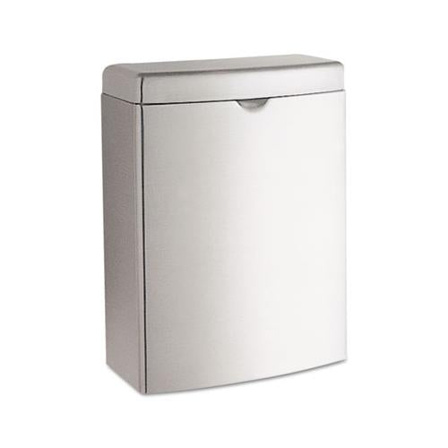 Contura Sanitary Napkin Receptacle, Rectangular, 1 Gal, Stainless Steel