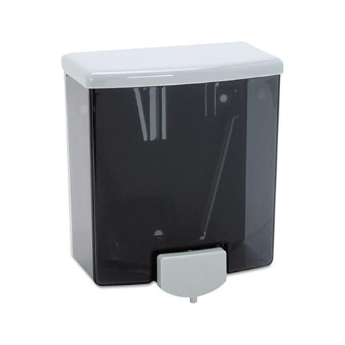 Classicseries Surface-mounted Liquid Soap Dispenser, 40 Oz, 5.81" X 3.31" X 6.88", Black-gray