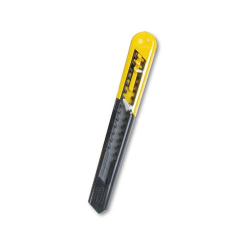 Straight Handle Knife W-retractable 13 Point Snap-off Blade, Yellow-gray