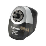 Super Pro 6 Commercial Electric Pencil Sharpener, Ac-powered, 6.13" X 10.69" X 9", Gray-black
