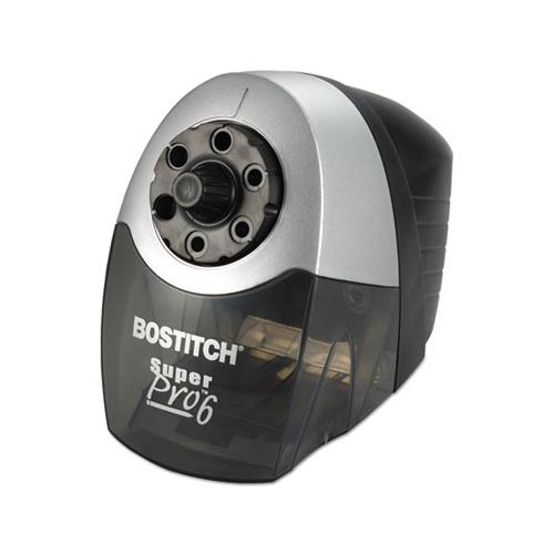 Super Pro 6 Commercial Electric Pencil Sharpener, Ac-powered, 6.13" X 10.69" X 9", Gray-black