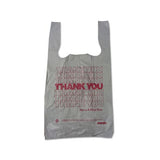 Plastic Thank-you T-sack, 2 Mil, 4" X 15", White, 2,000-carton