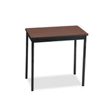 Utility Table, Rectangular, 30w X 18d X 30h, Walnut-black