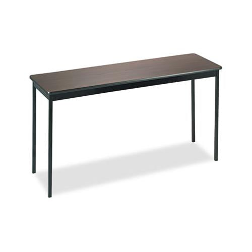 Utility Table, Rectangular, 60w X 18d X 30h, Walnut-black